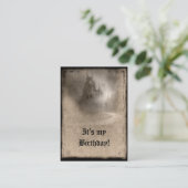 ダークキャッスル ゴシック 誕生日 招待状 (スタンド正面)