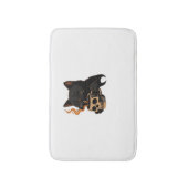 ダークキャットコーヒー(スカルマグカップTシャツ付) バスマット (正面縦)