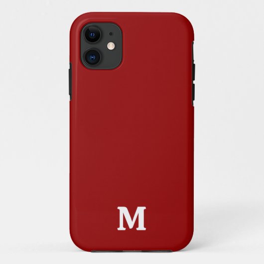 ダークキャンディアップルレッド無地 Case-Mate iPhoneケース (裏面)
