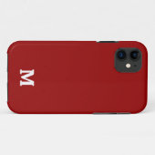 ダークキャンディアップルレッド無地 Case-Mate iPhoneケース (裏面(横))