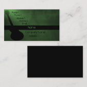 ダークギターの名刺、フォレストグリーン 名刺 (正面/裏面)