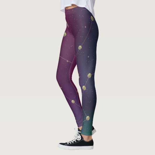 ダークギャラクシー星座フェイクゴールド レギンス (左)