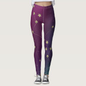 ダークギャラクシー星座フェイクゴールド レギンス (正面)