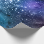 ダークギャラクシー 宇宙の夜空 宇宙空間 スパークル ラッピングペーパー (角)