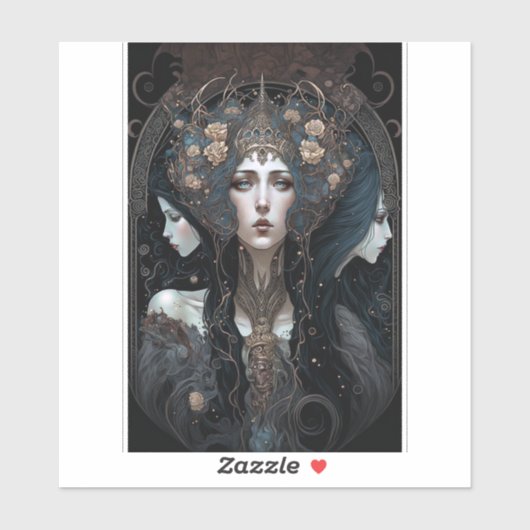 ダーククイーンファンタジーアート シール (シート)