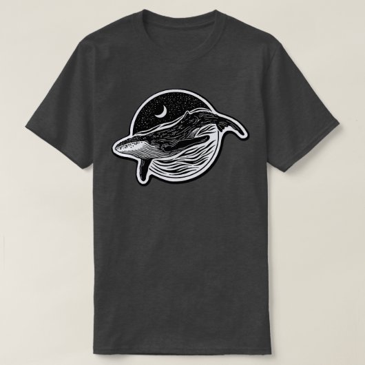 ダーククジラ Tシャツ (デザイン正面)