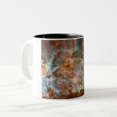 ダーククラウドオブカリナネブラハッブル宇宙 ツートーンマグカップ (正面左)