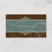 ダーククラシックチョコ結婚ー座席表 プレイスカード (裏面)