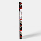 ダーククリスマススカルサンタ柄 ゴシックホリデー Case-Mate iPhoneケース (裏面 / 左)