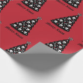 ダーククリスマスツリーラッピング紙 ラッピングペーパー (角)