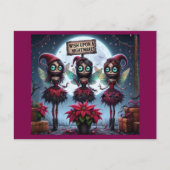 ダーククリスマスプラム妖精 シーズンポストカード (正面)