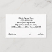 ダーククリーンプロフェッショナル名刺 予約カード (裏面)