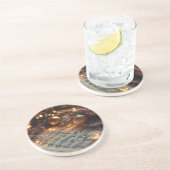 ダーククリ素朴スマスミュージカルノートのラウンド コースター (側面)