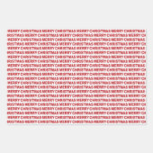 ダーククリ赤と白スマスタイポグラフィ ラッピングペーパーシート (正面2)