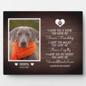 ダーククルミの木の家族ペット写真記念碑 フォトプラーク (正面)