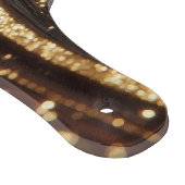 ダーククルミの木目ときらめく金ゴールド川 カッティングボード (角)