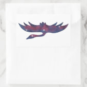 ダーククレーン星景ステッカー 長方形シール (バッグ)