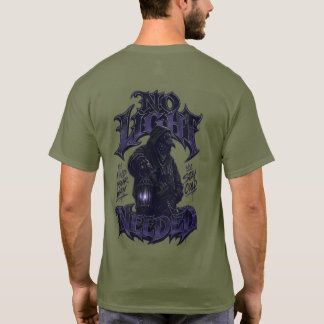 ダーククロウゴシックストリートウェアTシャツ | フード付きワタリガラス Tシャツ