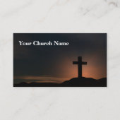 ダーククロスサンセットサービス教会の牧師 名刺 (正面)