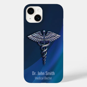 ダーククロームホログラフィック3D医療カデュケウス Case-Mate iPhone 14ケース