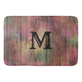 ダークク素朴ランベリーとセージ・ボホのパターン バスマット