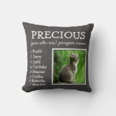 ダークグカスタムレーリーネンルックの上にペットの形見 クッション (正面)