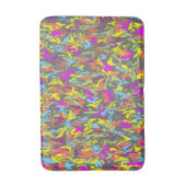 ダークグカラフルレーメモリのフォーム上の明るい渦巻き バスマット (正面縦)