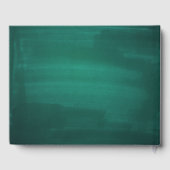 ダークグモダンリ結婚ーン。エメシンプルロエレガントルド ゲストブック (裏面)