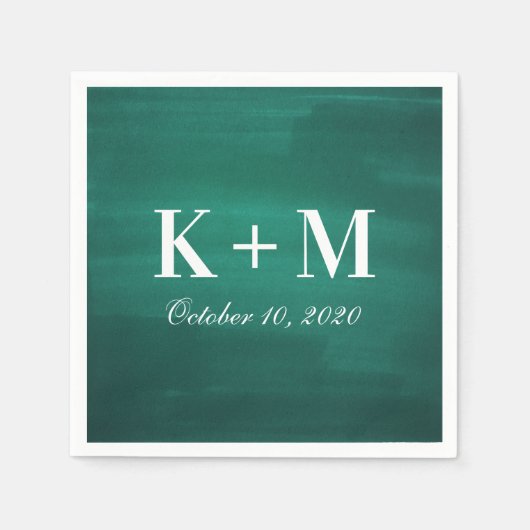 ダークグモダンリ結婚ーン。エメシンプルロエレガントルド スタンダードカクテルナプキン (正面)