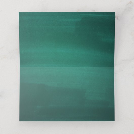 ダークグモダンリ結婚ーン。エメシンプルロエレガントルド プレイスカード (内部開封)