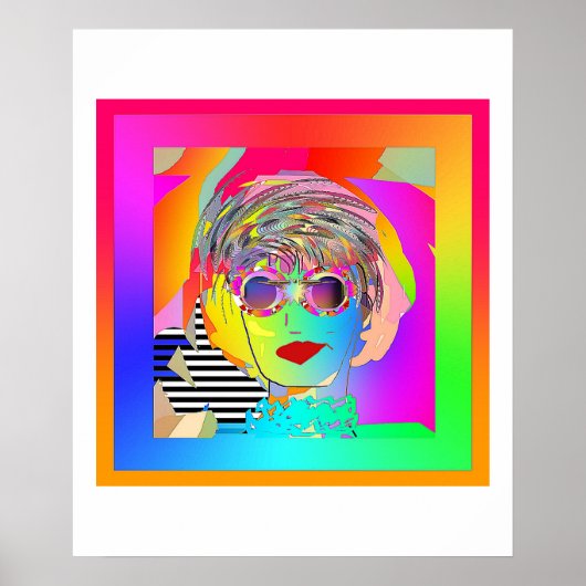 ダークグラスとスミークを身に着けている ポスター (正面)