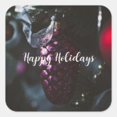 ダークグラマークリスマスオーナメント スクエアシール (正面)