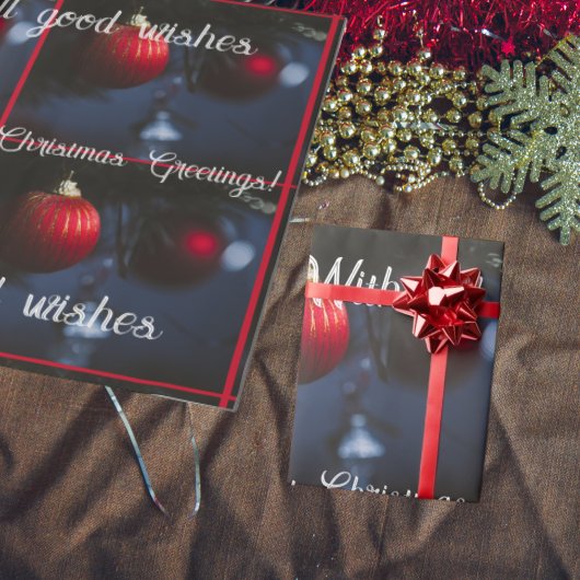 ダークグラマークリスマスオーナメント ラッピングペーパー