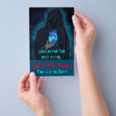 ダークグリムリーパーハローウィンパーティ招待状フライヤー チラシ (ハンドル)