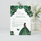 ダークグリーンとシルバーダークスキンプリンセス 出欠カード (スタンド正面)