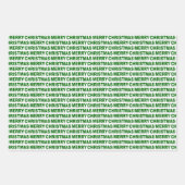 ダークグリーンとホワイトクリスマスタイポグラフィ ラッピングペーパーシート (正面2)