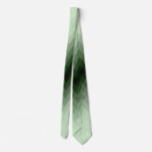 ダークグリーンとミントのジグザグ。装飾用クッション ネクタイ (裏面)