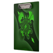 ダークグリーンとライムスパイラル波 クリップボード (左)