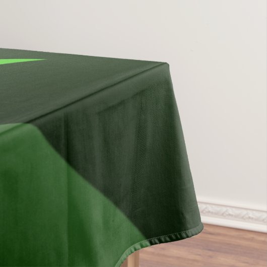 ダークグリーンとライムスパイラル波 テーブルクロス (インサイチュ)