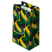 ダークグリーンと金ゴールドボール スモールペーパーバッグ (裏面アングル)