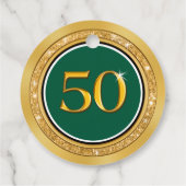 ダークグリーンと金ゴールド、第50期クラス懇親会、 フェイバータグ (裏面)