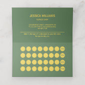 ダークグリーンに輝く葉ゴールデンモンステラの ロイヤリティカード (内部開封)