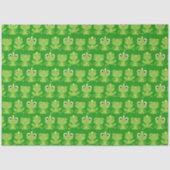 ダークグリーンのかわいいカエル柄 薄葉紙 (正面)