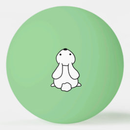 ダークグリーンのウサギで自分の輝きを作る 卓球ボール