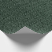 ダークグリーンのジュート布 ラッピングペーパー (角)