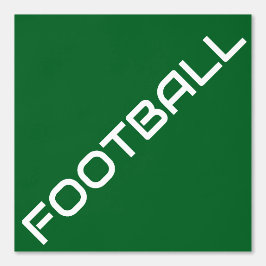 ダークグリーンのスポーティな対角ホワイトサッカー文字 壁紙