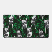ダークグリーンのパンダのカブ デスクマット (正面)