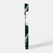 ダークグリーンのパンダのカブ iPhoneケース (左側面)