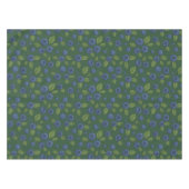 ダークグリーンのブルーベリー テーブルクロス (正面(横))