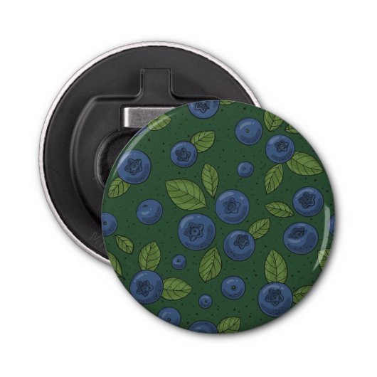 ダークグリーンのブルーベリー 栓抜き (正面)